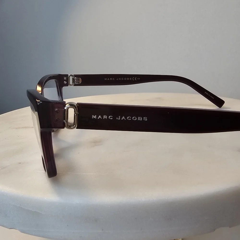 Marc Jacobs 55 mm‎ women's violet glitter eyeglasses frames